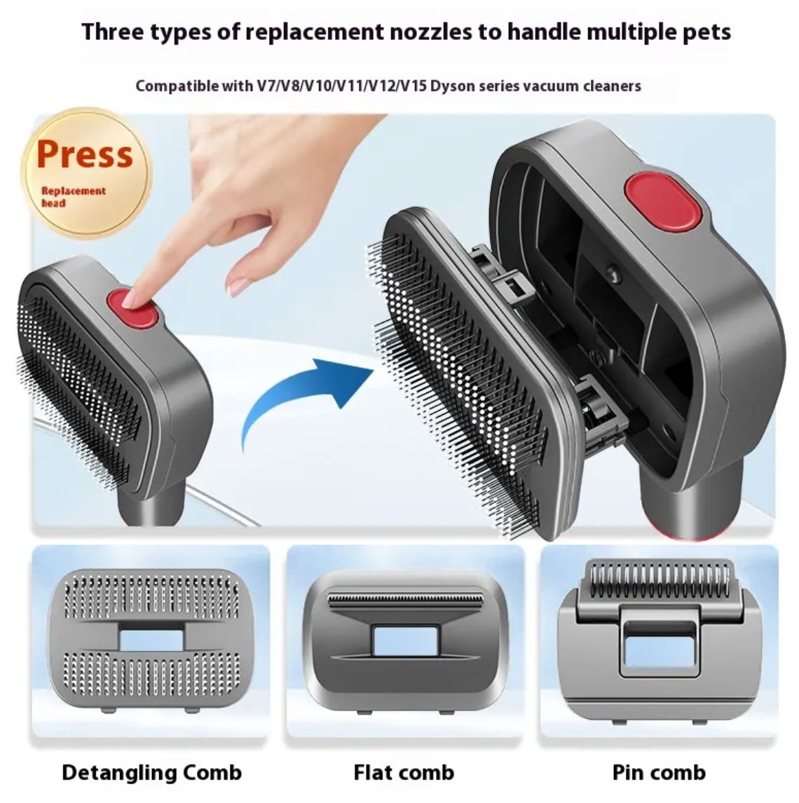 Complete Pet Grooming Kit with Hair Suction for Cats & Dogs