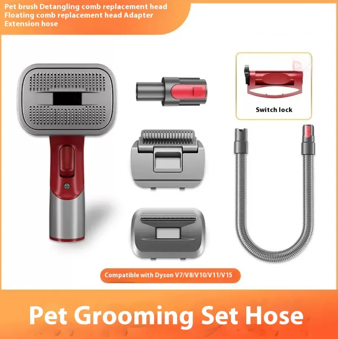Complete Pet Grooming Kit with Hair Suction for Cats & Dogs