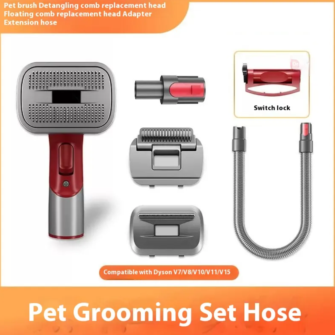 Complete Pet Grooming Kit with Hair Suction for Cats & Dogs