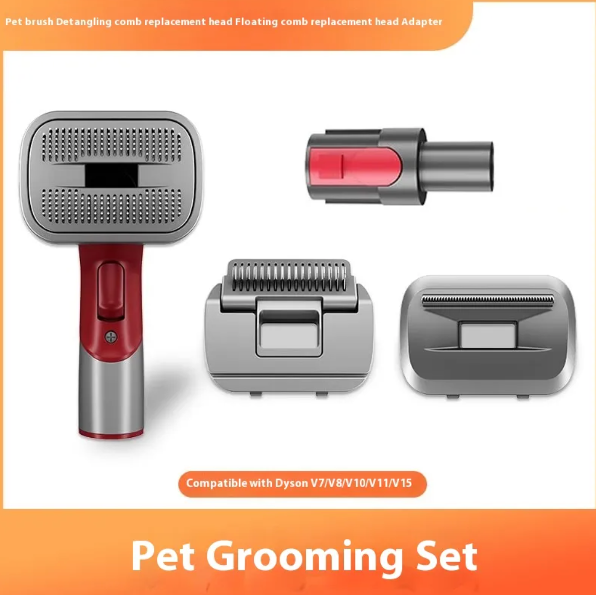 Complete Pet Grooming Kit with Hair Suction for Cats & Dogs