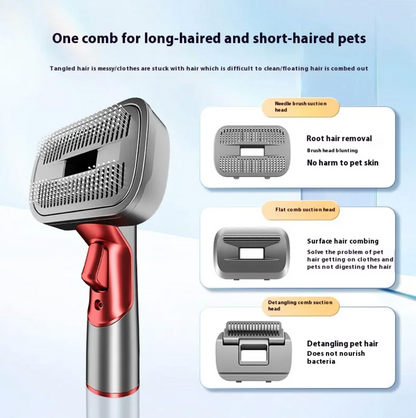 Complete Pet Grooming Kit with Hair Suction for Cats & Dogs